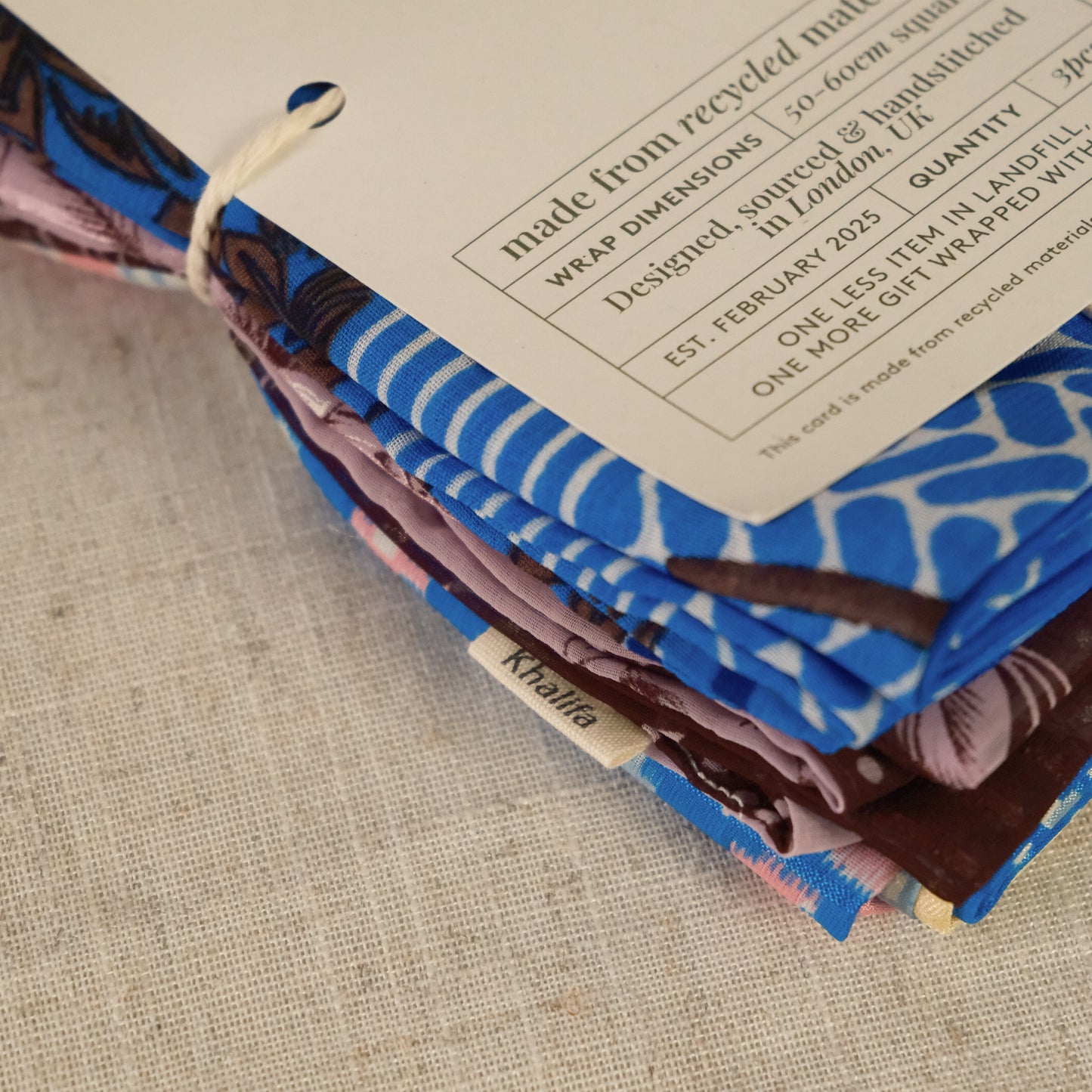 Sari Gift Wrap (Set of 3) | Repurposed & Reversible