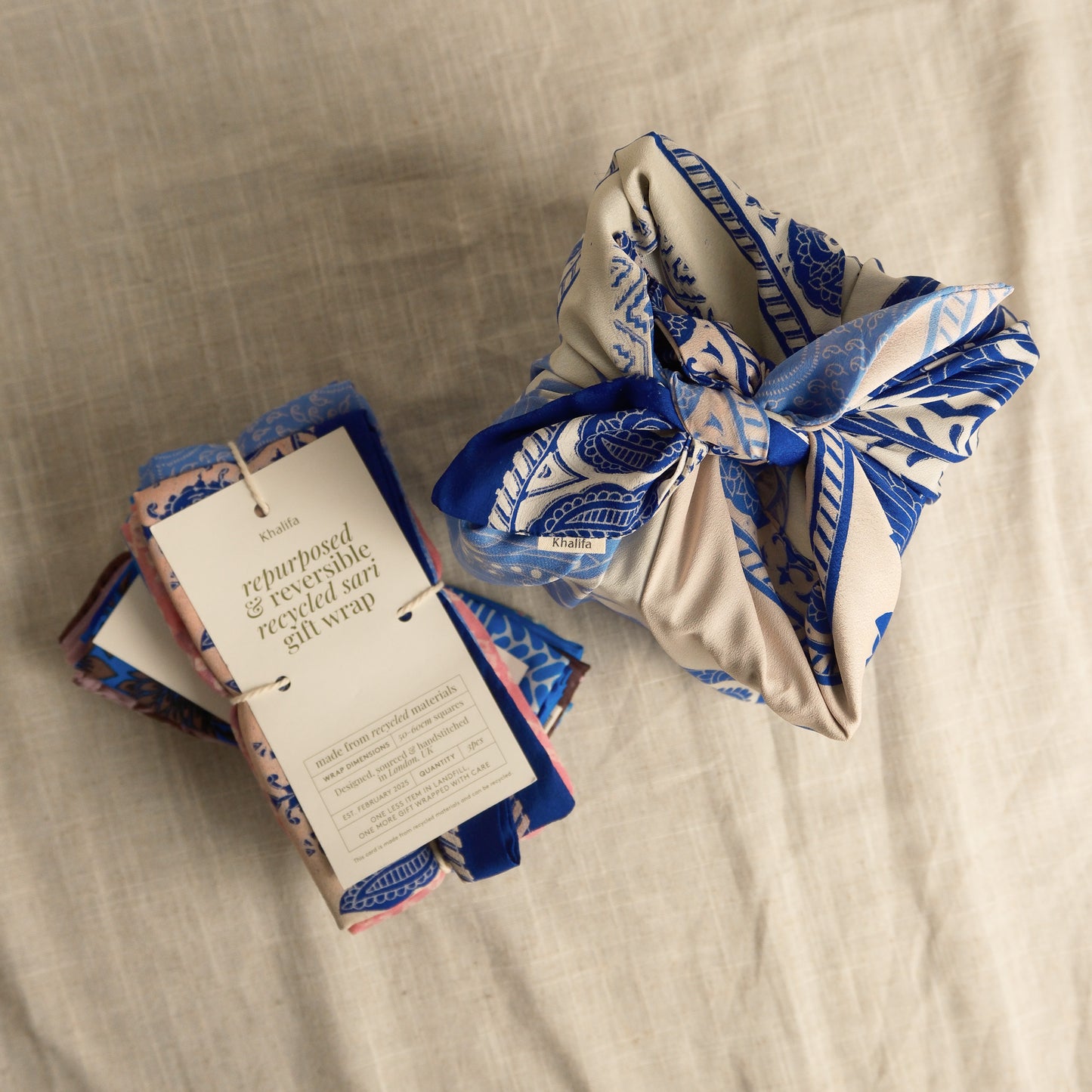 Sari Gift Wrap (Set of 3) | Repurposed & Reversible