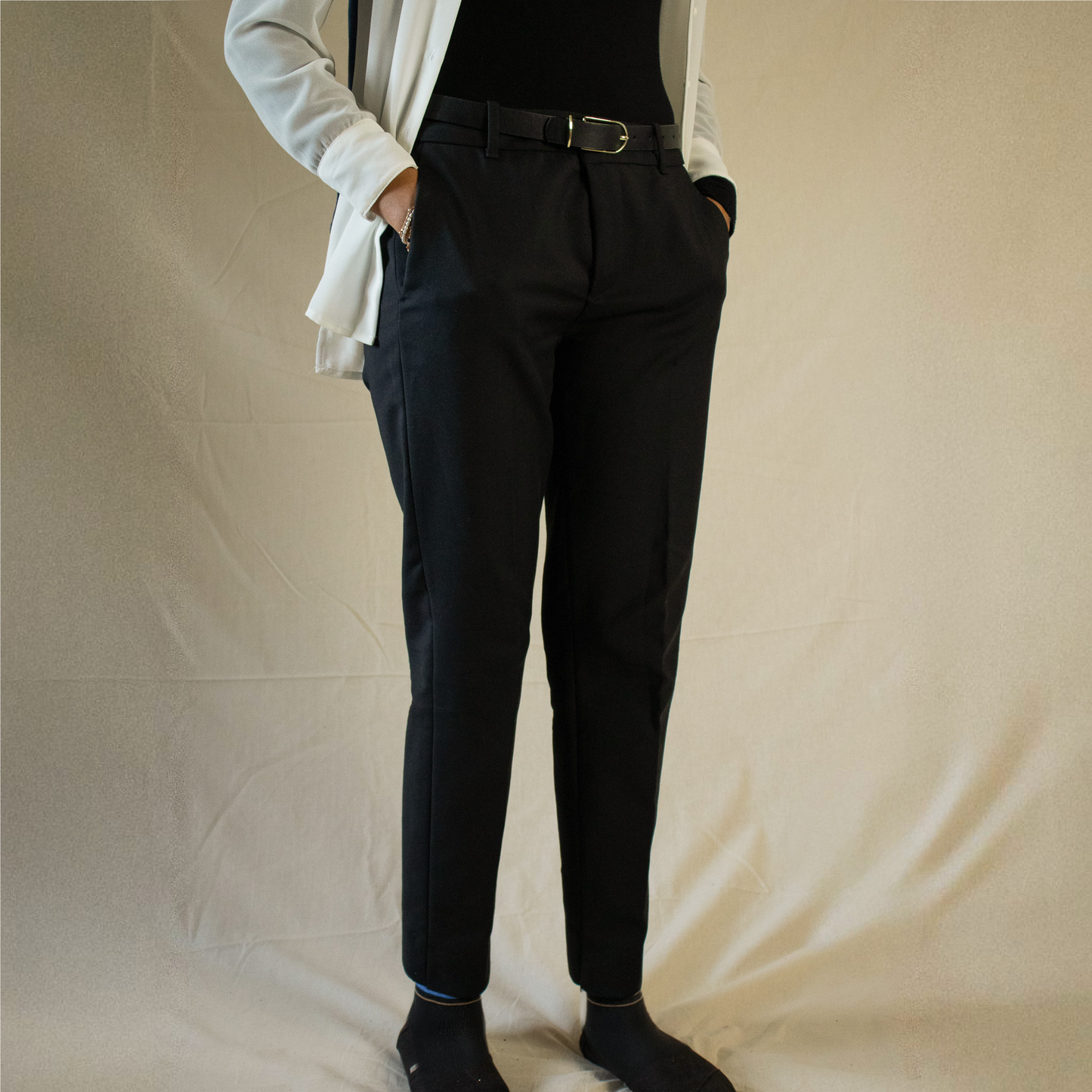 Black formal trousers