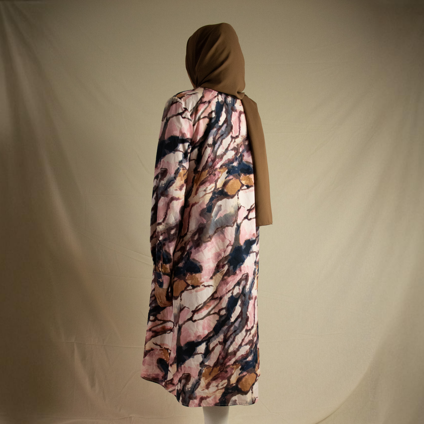Patterned midi dress shirt