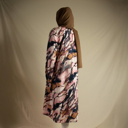 Patterned midi dress shirt